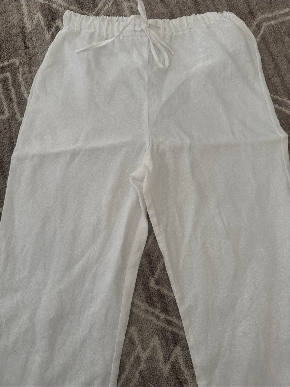 Reformation White Wide-Leg Trousers - High-Rise Minimal Size X-Small Petite New - Picture 7 of 11